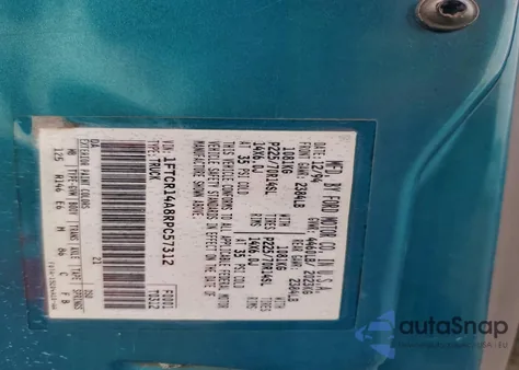 1994 Ford Ranger Super Cab from USA, damaged, VIN 1FTCR14A8RPC57312